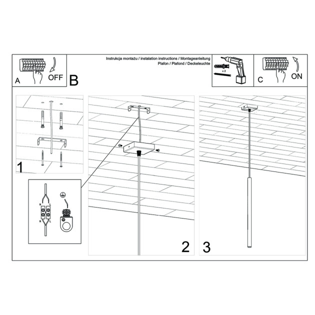 Lampe suspendue Noraaeen 1 bois