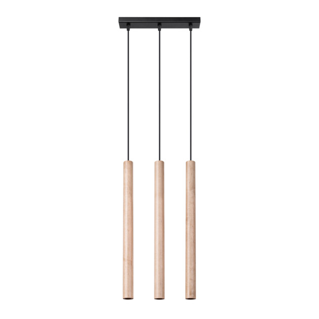 Lampe suspendue Noraaeen 3L bois