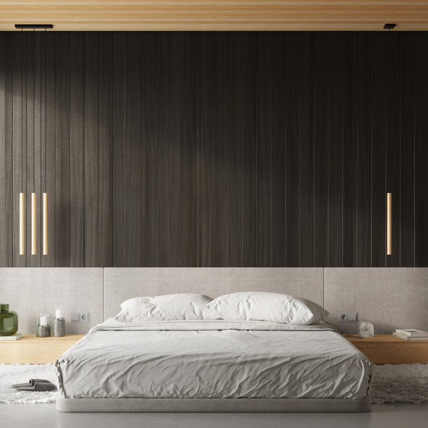 Lampe suspendue Noraaeen 3L bois