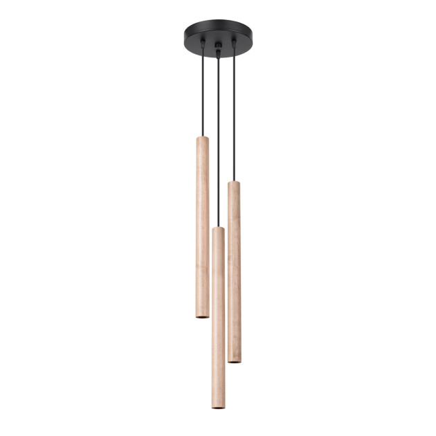 Lampe pendante Noraaeen 3P bois