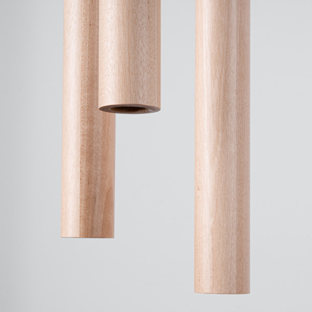 Lampe pendante Noraaeen 3P bois