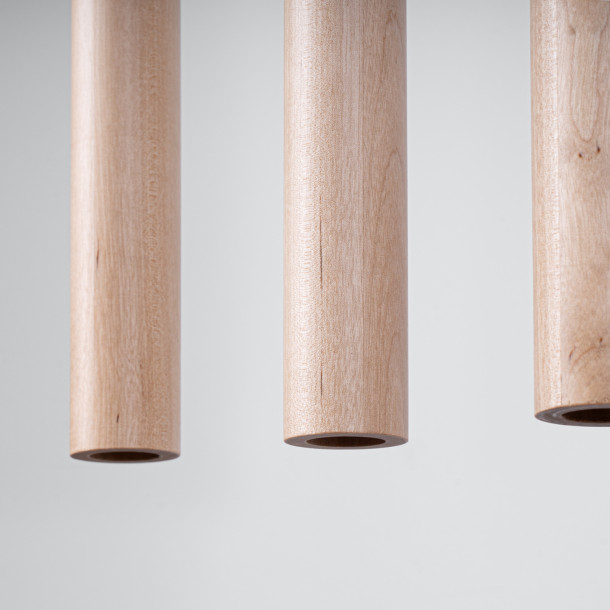 Lampe suspendue Noraaeen 5L bois
