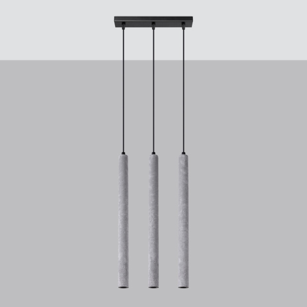 Lampe suspendue Noraaeen 3L béton