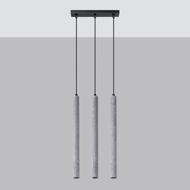 Lampe suspendue Noraaeen 3L béton