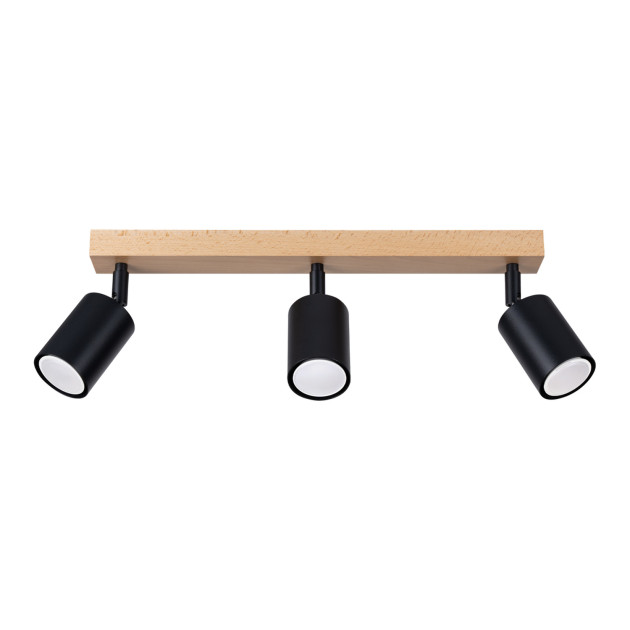 Plafonnier Aureola 3L noir
