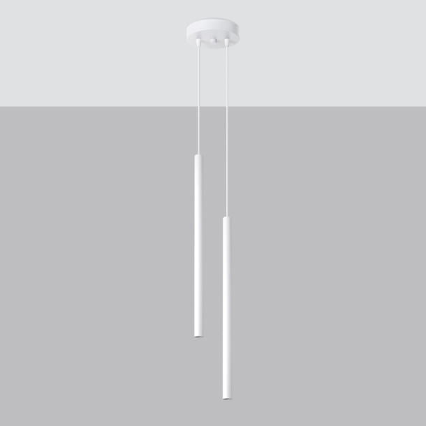 Lampe suspendue Noraaeen 2 blanc