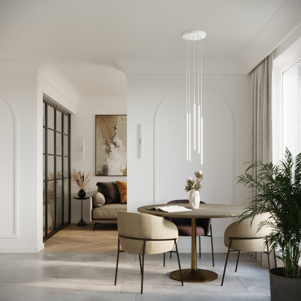 Lampe suspendue Noraaeen 2 blanc