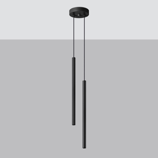 Lampe suspendue Noraaeen 2 noir