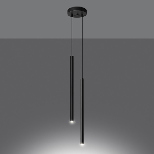 Lampe suspendue Noraaeen 2 noir