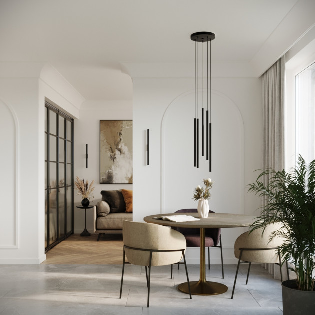 Lampe suspendue Noraaeen 2 noir