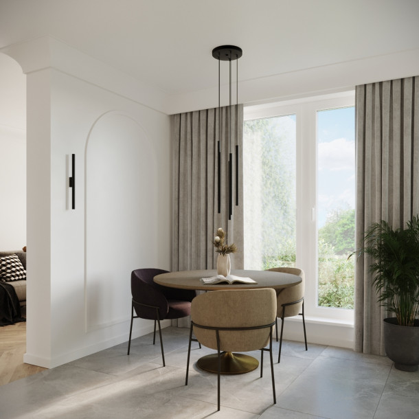 Lampe suspendue Noraaeen 2 noir