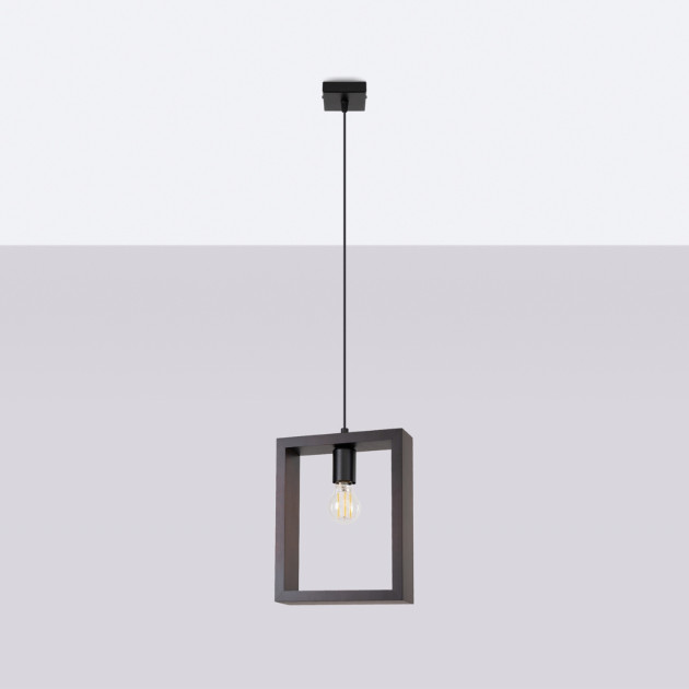 Lampe suspendue Elyaaor wengé