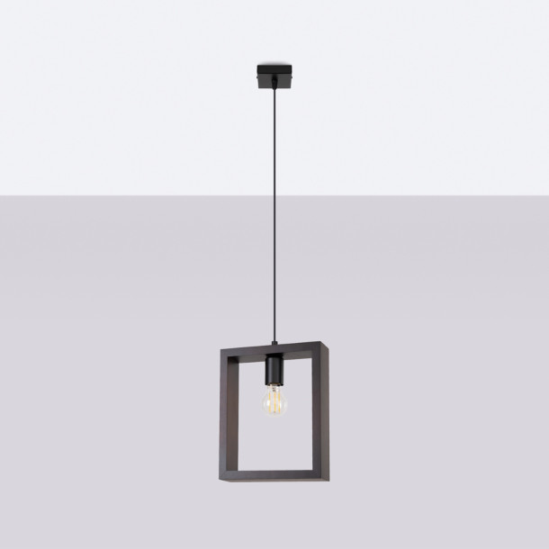 Lampe suspendue Elyaaor wengé