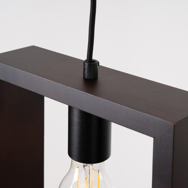 Lampe suspendue Elyaaor wengé