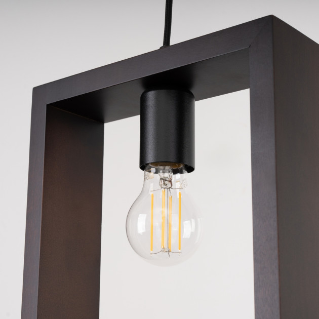Lampe suspendue Elyaaor wengé