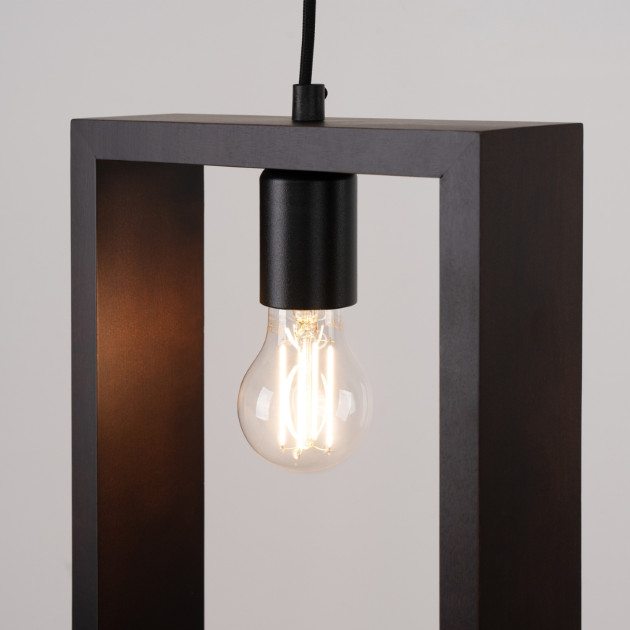 Lampe suspendue Elyaaor wengé