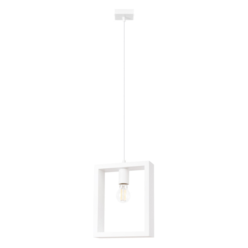 Lampe suspendue Elyaaor blanc