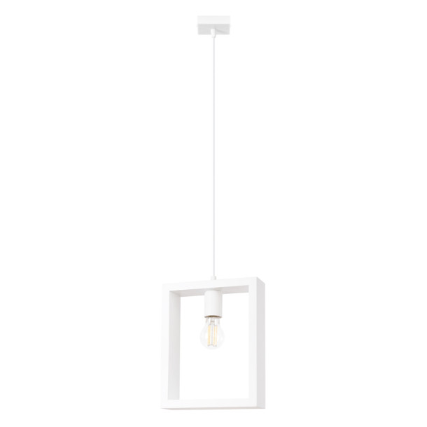 Lampe suspendue Elyaaor blanc
