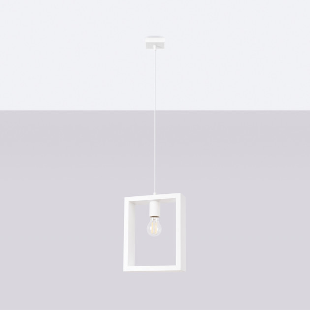 Lampe suspendue Elyaaor blanc