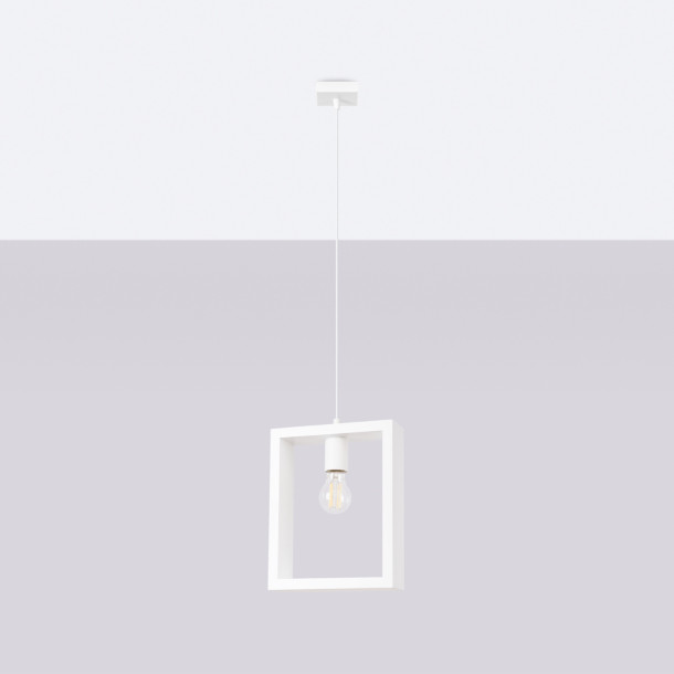Lampe suspendue Elyaaor blanc