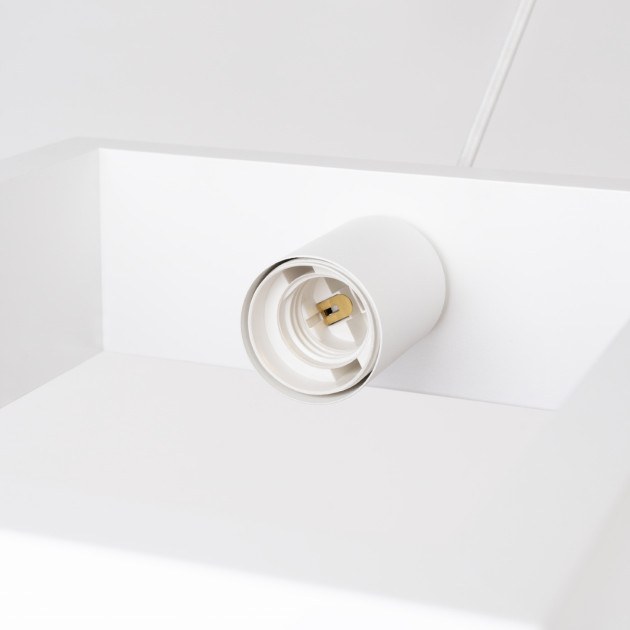 Lampe suspendue Elyaaor blanc
