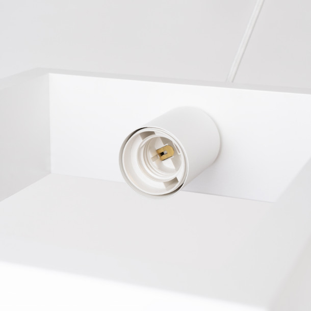 Lampe suspendue Elyaaor blanc