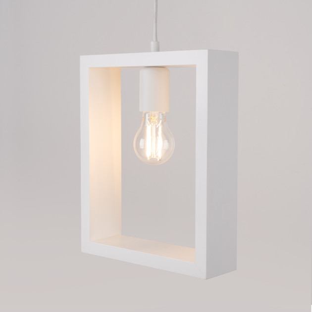 Lampe suspendue Elyaaor blanc