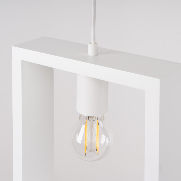 Lampe suspendue Elyaaor blanc