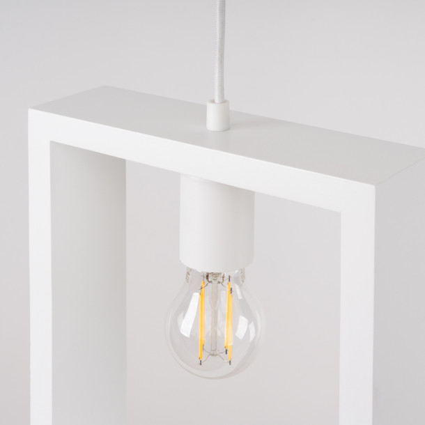 Lampe suspendue Elyaaor blanc