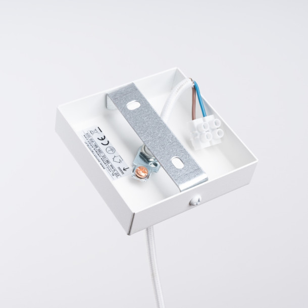 Lampe suspendue Elyaaor blanc