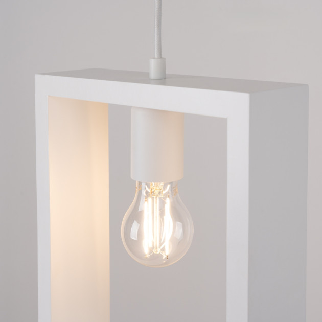 Lampe suspendue Elyaaor blanc