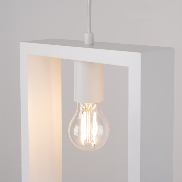 Lampe suspendue Elyaaor blanc