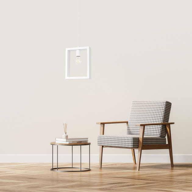 Lampe suspendue Elyaaor blanc