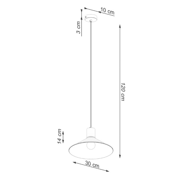 Lampe suspendue Novaar noir