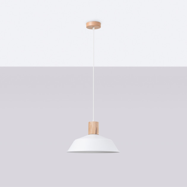Lampe suspendue Lineaena blanc