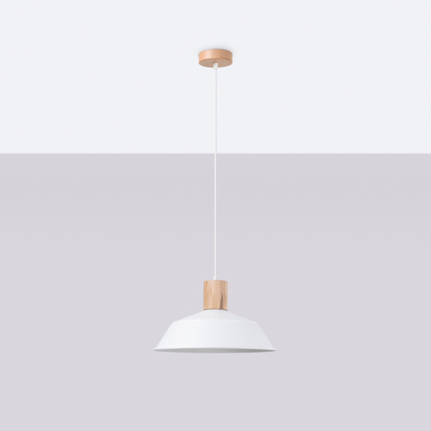 Lampe suspendue Lineaena blanc