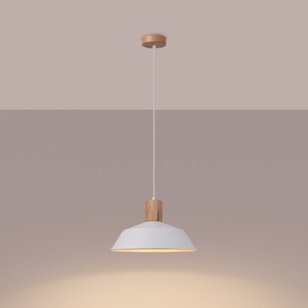 Lampe suspendue Lineaena blanc