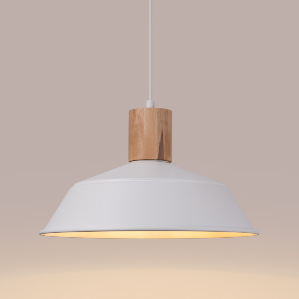 Lampe suspendue Lineaena blanc