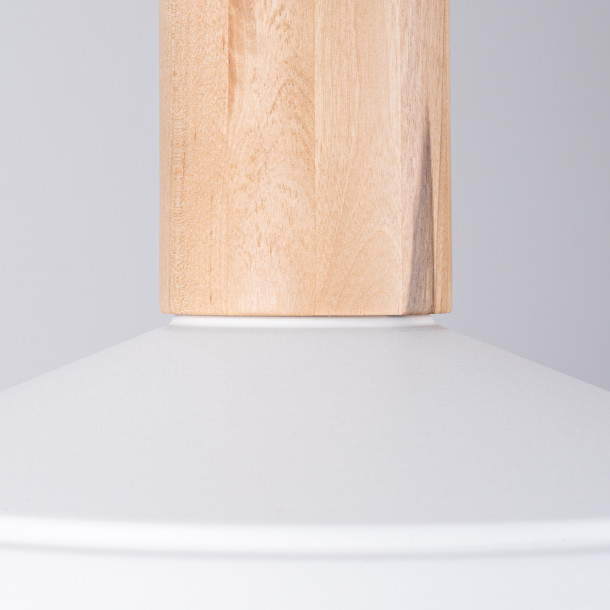 Lampe suspendue Lineaena blanc