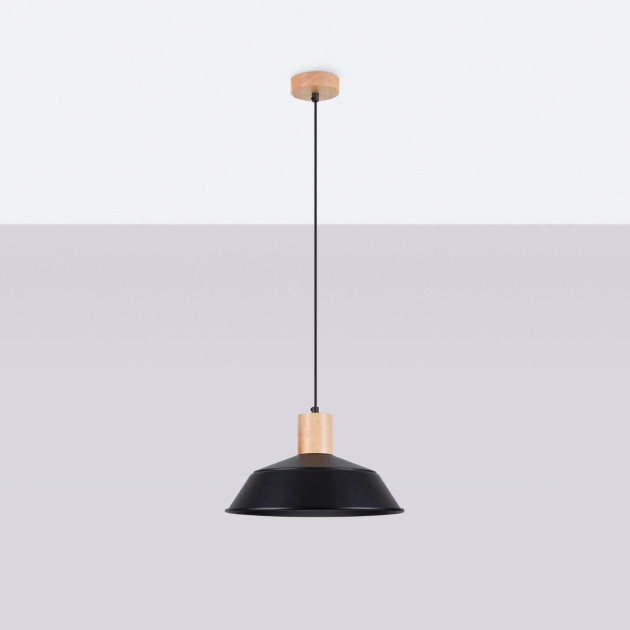 Lampe suspendue Lineaena noir