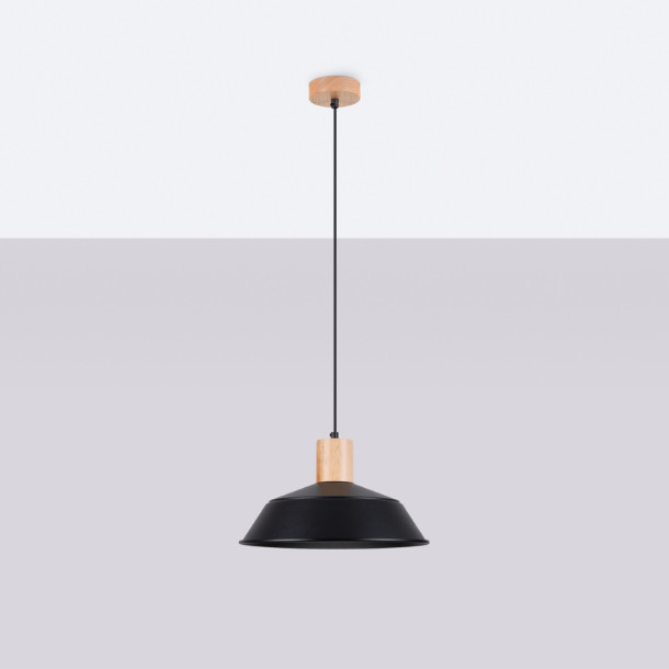 Lampe suspendue Lineaena noir