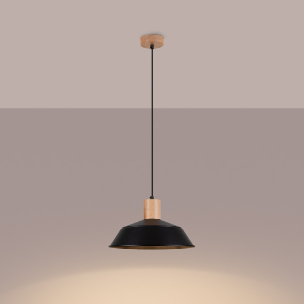 Lampe suspendue Lineaena noir