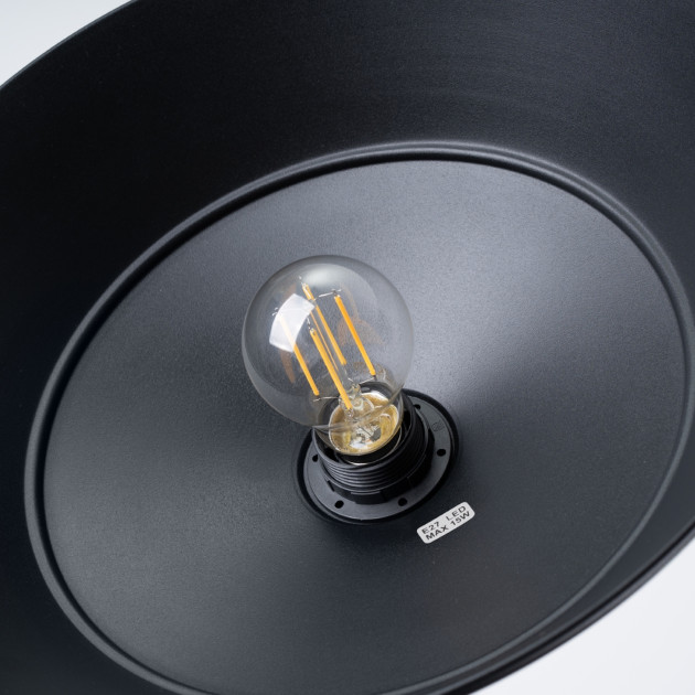 Lampe suspendue Lineaena noir