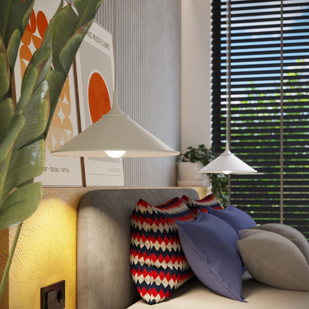 Lampe suspendue Lineaiays blanc