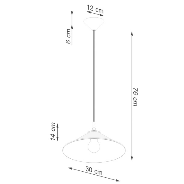 Lampe suspendue Lineaiays noir