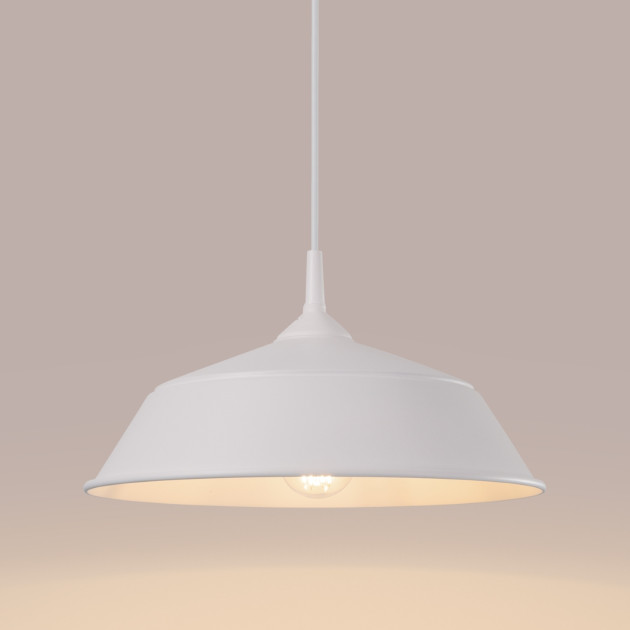 Lampe suspendue Veraaeys blanc