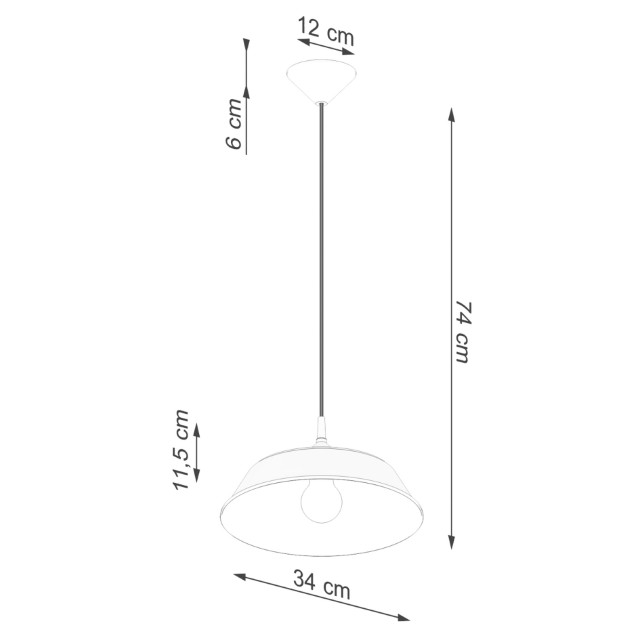 Lampe suspendue Veraaeys blanc
