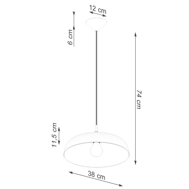Lampe suspendue Lumoen noir