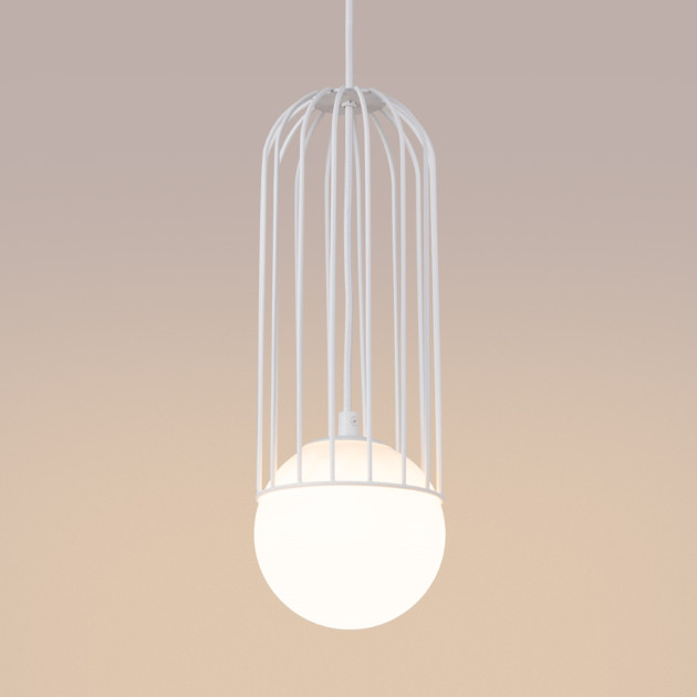 Lampe suspendue Velaela 1 blanc