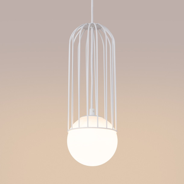 Lampe suspendue Velaela 1 blanc